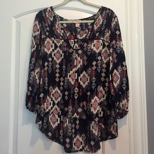 NWOT Target Mossimo Aztec Shirt