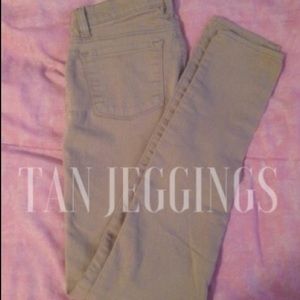 Tan jeggings