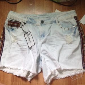 Aztec jean shorts