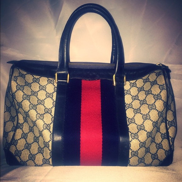 Gucci Handbags - SOLD Authentic Gucci Web GG Satchel Original 1970
