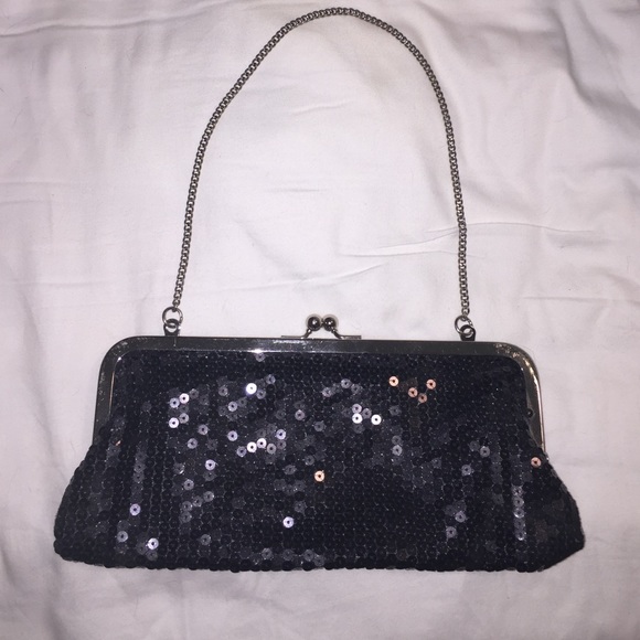 Never used ANN Taylor Loft sequins clutch purse 👛