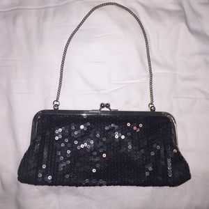 Never used ANN Taylor Loft sequins clutch purse 👛