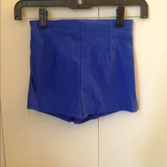Cobalt Blue high waist shorts