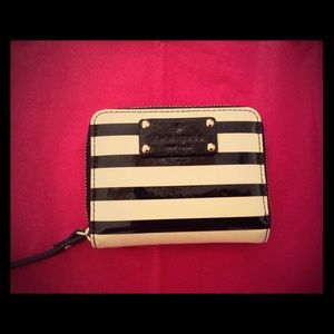Kate Spade Mini Wellesley Patent Stripe Wallet