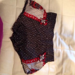 Cute printed cotton shorts size medium