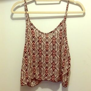 Brandy Melville Tribal Crop Top