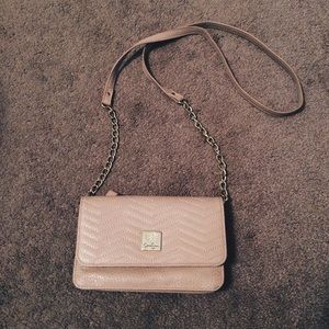 Pale pink and feminine cross body bag