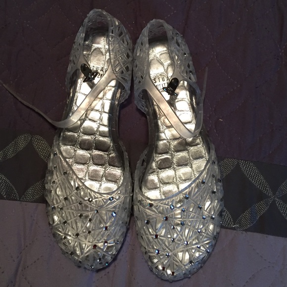 Stuart Weitzman Swavorski Crystal Jelly Shoes