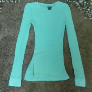 Vanity women's mint green shirt