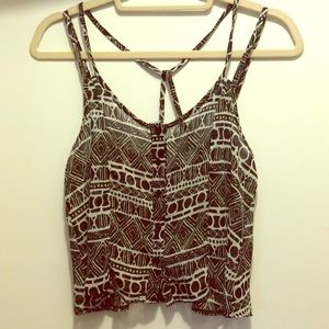 Brandy Melville Tribal Crop Top