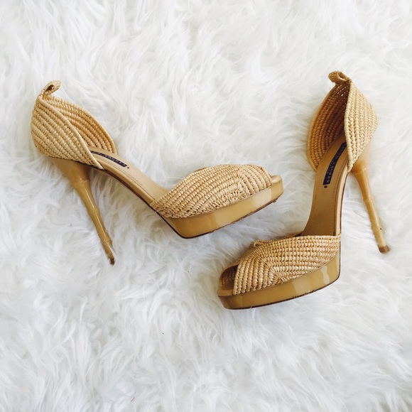 Ralph Lauren Shoes - Ralph Lauren Collection Straw Bamboo Pumps