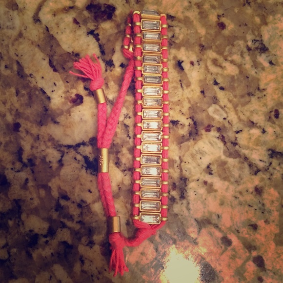 J CREW emerald cut fashion diamond bracelet!