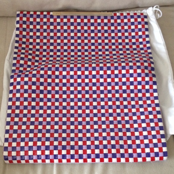 Authentic Diane Von Furstenberg Purple Clutch Bag - Picture 2 of 4