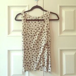 Forever 21 black and white starry tank top