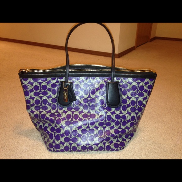 Authentic Purple Coach bag
