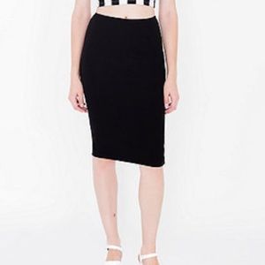 Black Ponte Skirt