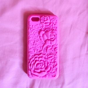 Pink Floral iPhone 5c case
