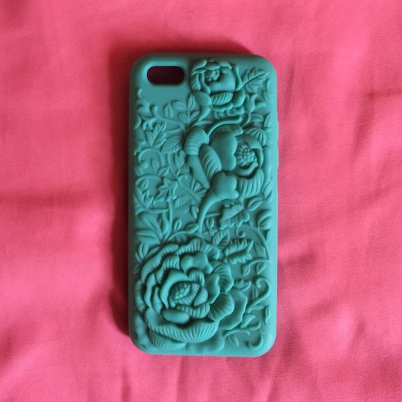 Teal Floral IPhone 5c case