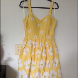 Floral Yellow Summer Dress