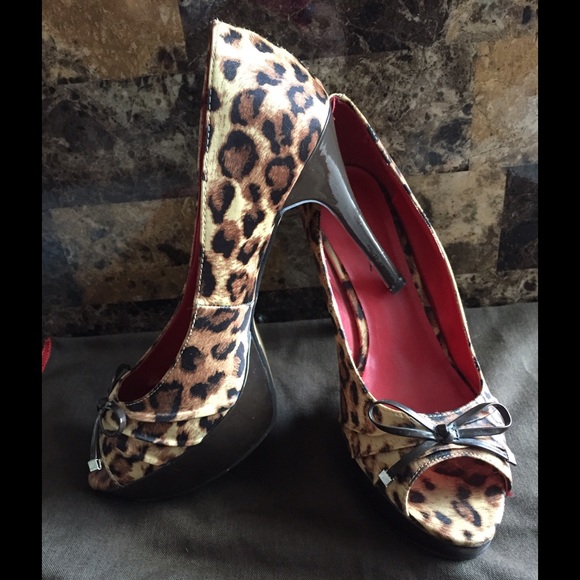 Cheetah print heels