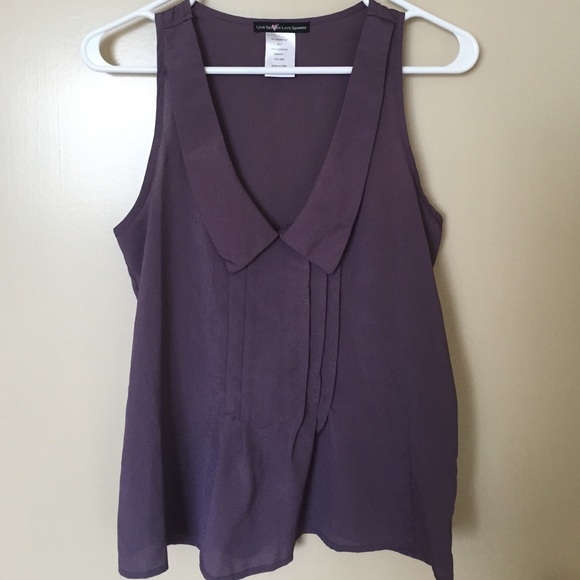 Tops - Cute V Top in Purple