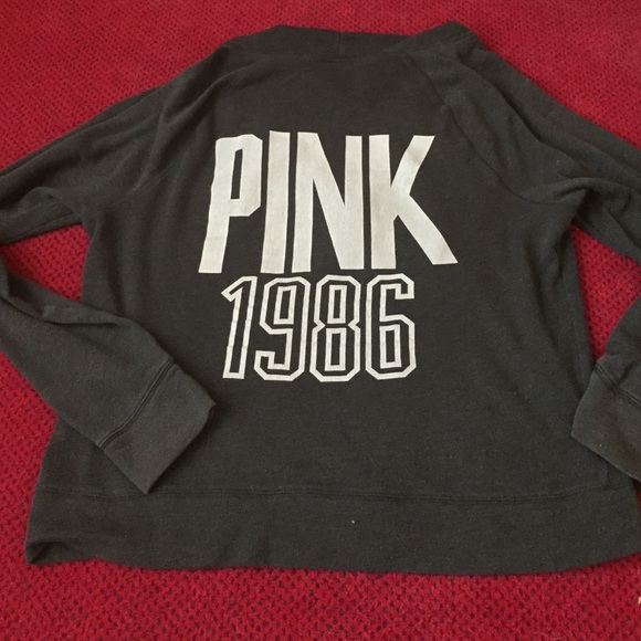 PINK Victoria's Secret Sweaters - 🎉Final Sale 🎉VS Charcoal Zip Up