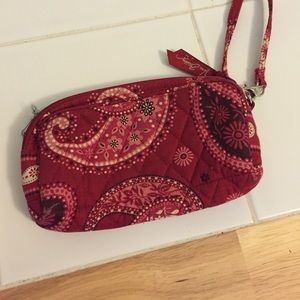 Vera Bradley Mesa Red Wristlet