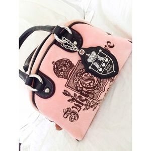 Pink and brown juicy couture purse