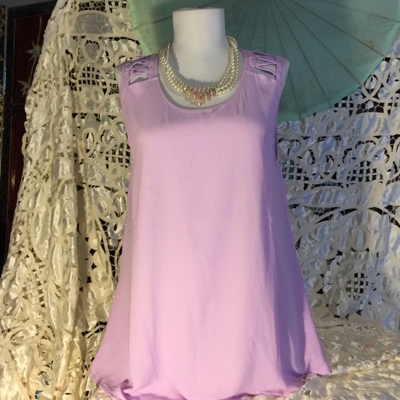 Old Rose Top WithNice Crisscross Back