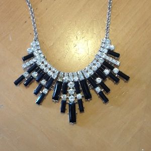 Black and silver necklace