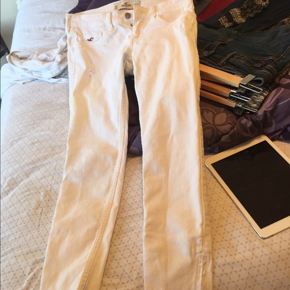 White jeans with rips