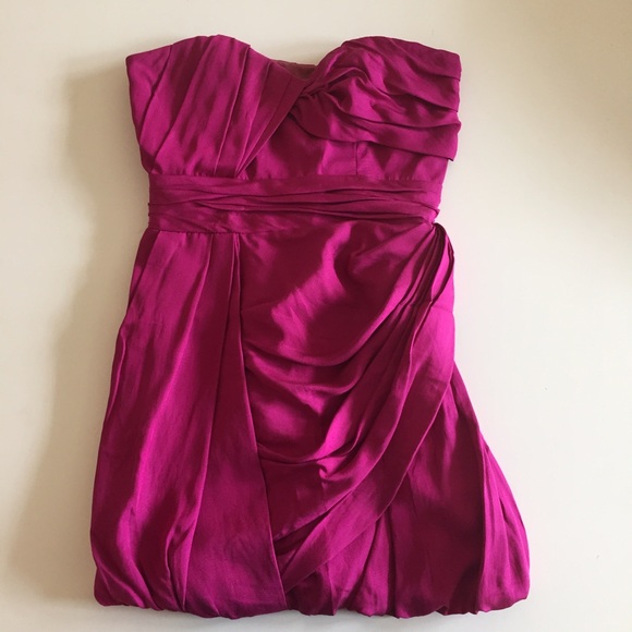 FOLEY + CORINNA Fuschia Silk Mini Dress / XS - Picture 1 of 3