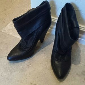 Jessica Simpson black leather boots