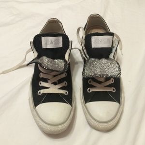 Black w/ glitter Converse