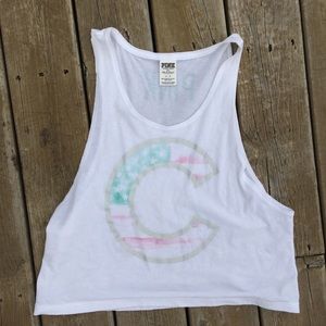 PINK Cubs Flag Tank