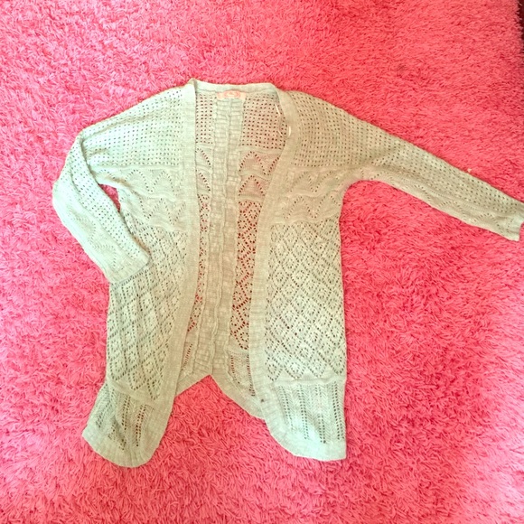 Oversized Mint Green Cardigan