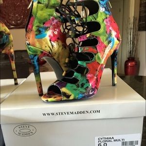 Steven madden strap up heels