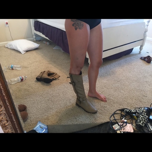 Tan boots