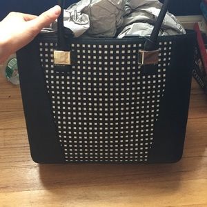 NWT leather Calvin Klein busn purse, $258 tag