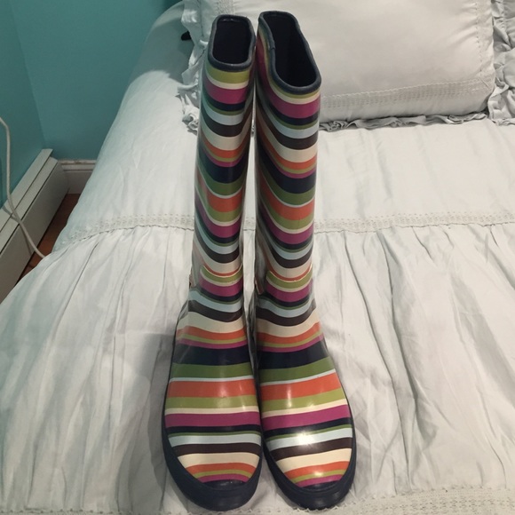 STRIPE COACH RAINBOOTS