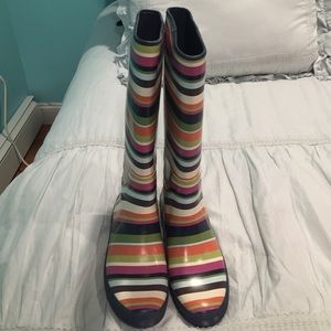 STRIPE COACH RAINBOOTS