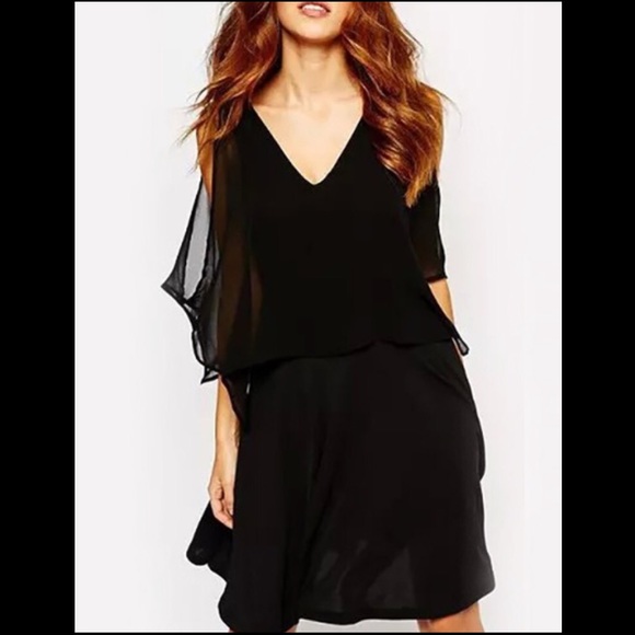 Flowy black dress
