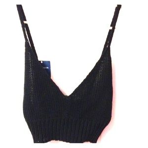 Brandy Melville cropped knit top