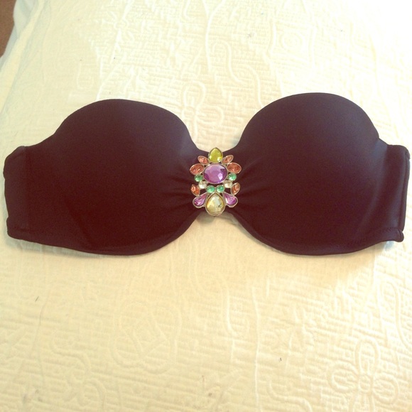 Victoria's Secret Other - 34C Black VS Bikini top with gems