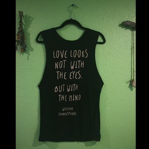 Shakespeare Quote Cut off Tank Top