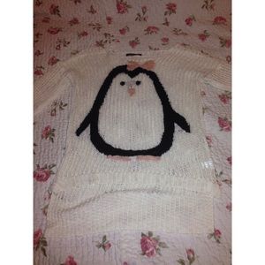 Knit long sleeve sweater