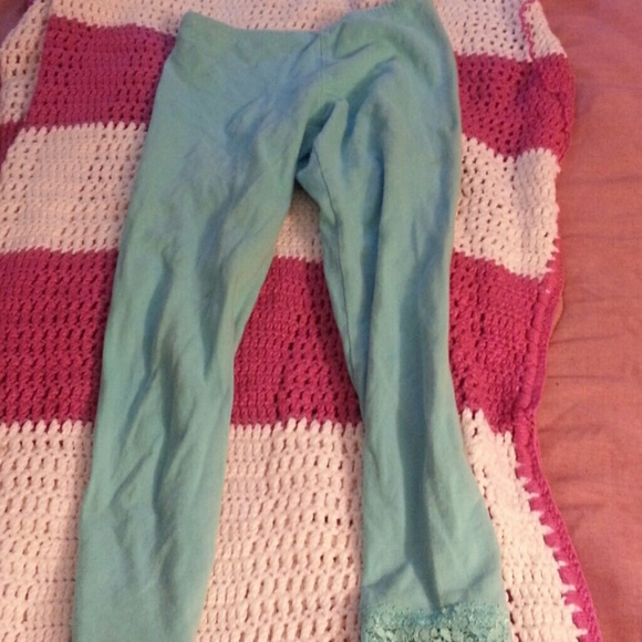 Blue leggings