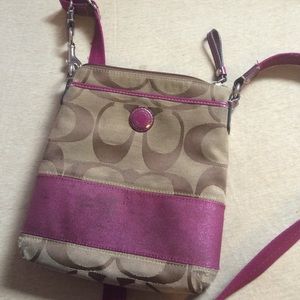 Coach Cross Body with Magenta Details