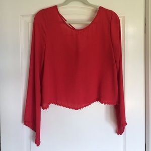 Long sleeve flowy top