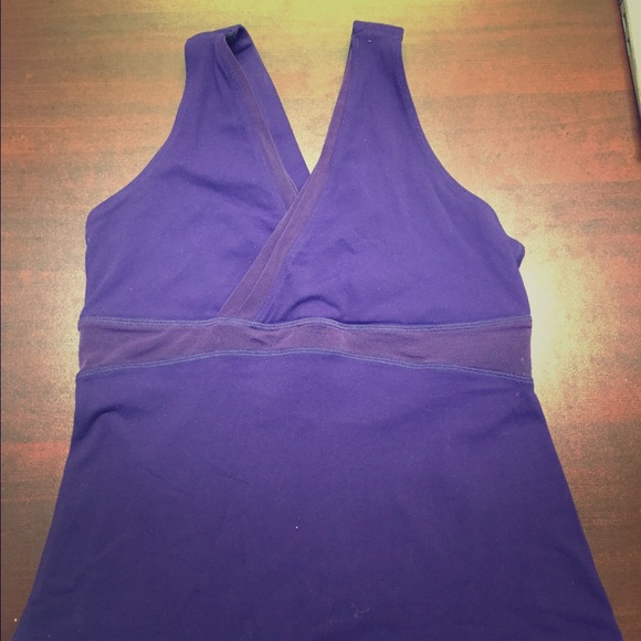 Size 6 lululemon purple workout tank